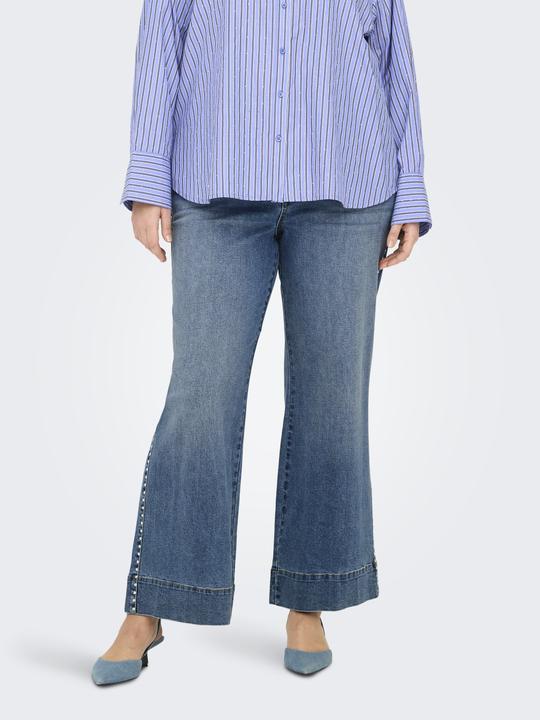 Actual product image Only CARJUICY Hohe Taille Weiter Beinschnitt Jeans Jeans mit weitem Bein (W48/L30)