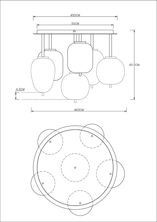 Actual product image Globo Blacky (E14)