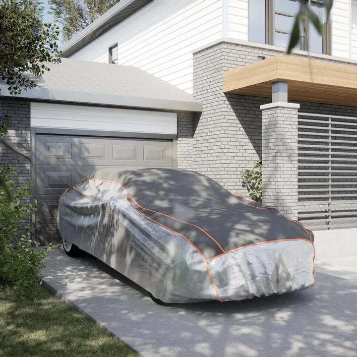 Actual product image vidaXL Car cover for saloon hail protection full XXL & silver