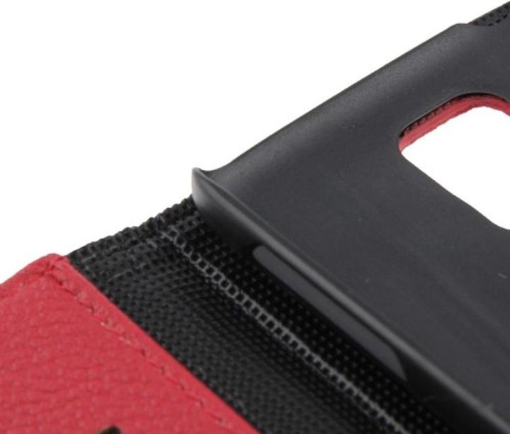 Produktbild König Design Schutzhülle Handytasche (Flip Quer) für Handy Samsung Galaxy S5 / S5 Neo Rot (Samsung Galaxy S5, Samsung Galaxy S5 Neo)