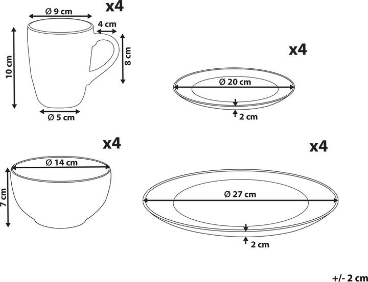 Actual product image Beliani Marjoram (16 pcs.)