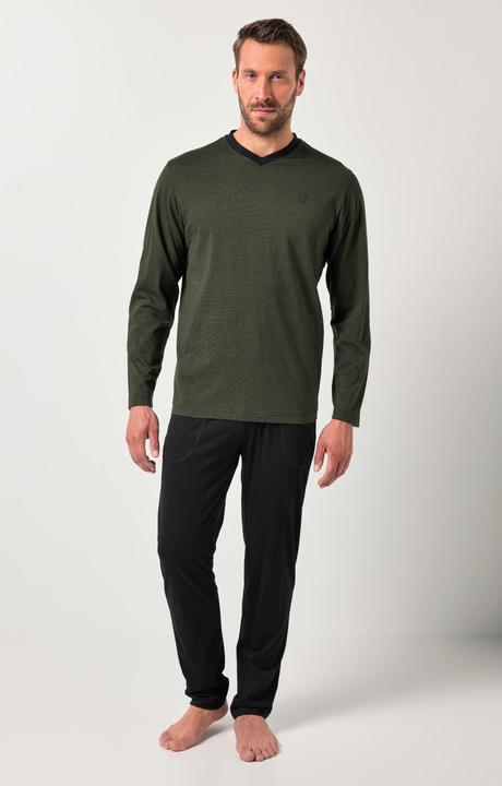 Produktbild JP1880 Schlafanzug, Homewear, Zweiteiler, Ringel (4XL)