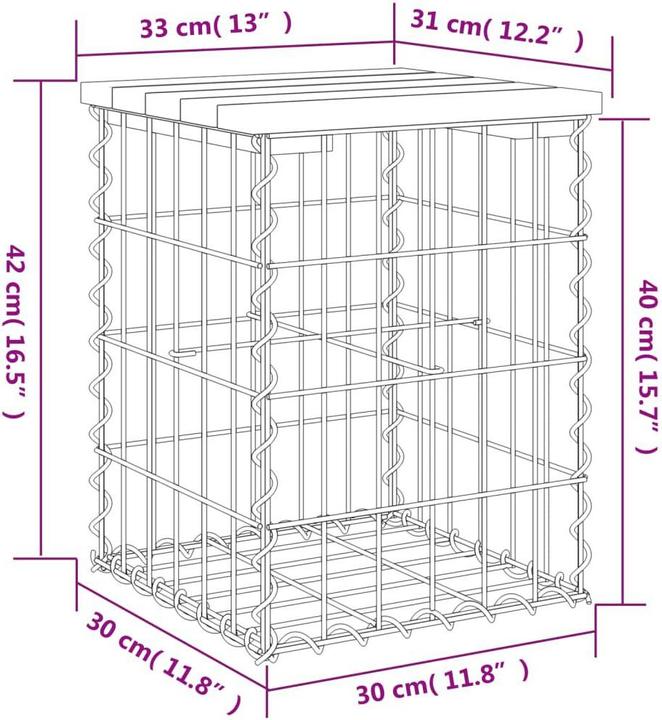 Produktbild vidaXL Gartenbank