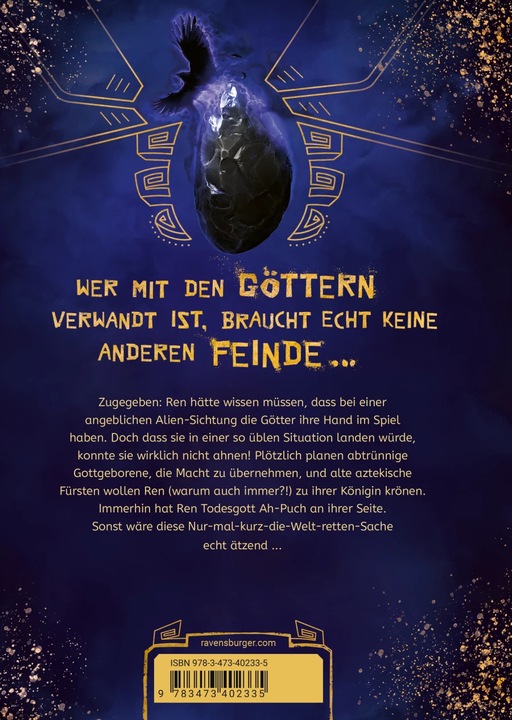 Produktbild Ravensburger Ren gegen die Götter, Band 1: Nachtkönigin (Deutsch, J. C. Cervantes, Katharina Orgass, Rick Riordan, Miriam Wasmus, Jann Kerntke, 2023)
