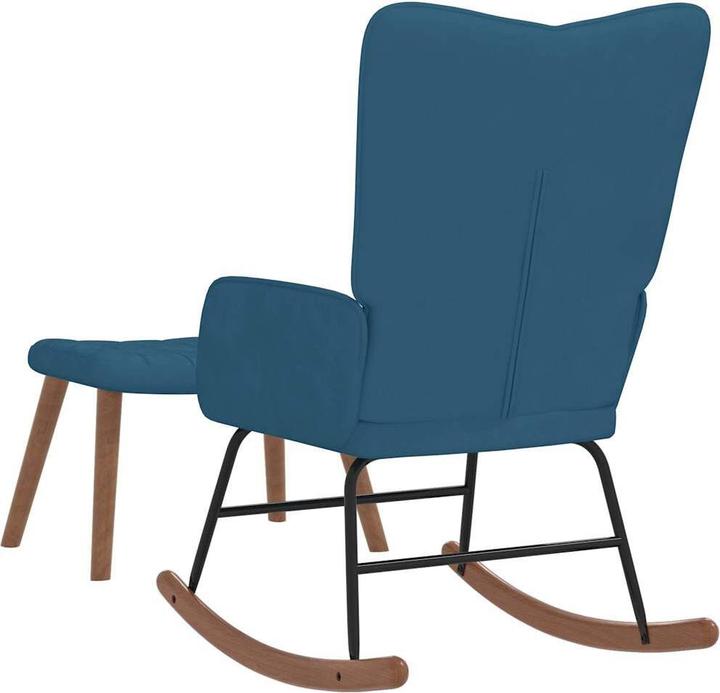 Produktbild vidaXL Schaukelstuhl mit Hocker