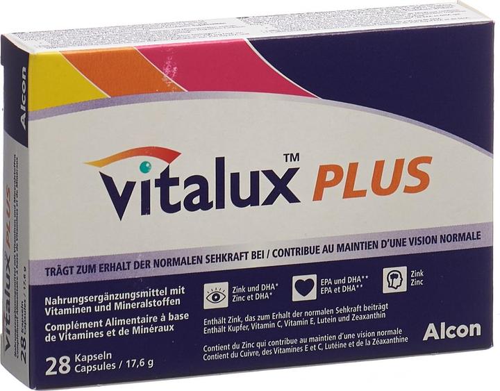 Actual product image Vitalux Plus caps (84 Piece, Capsules, 98 g)