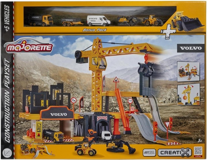Actual product image Majorette Volvo construction playset
