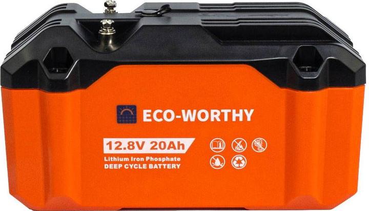 Actual product image Eco-Worthy Marine Lithium-Batterie LiFePO4 12V (12 V, 20 Ah)