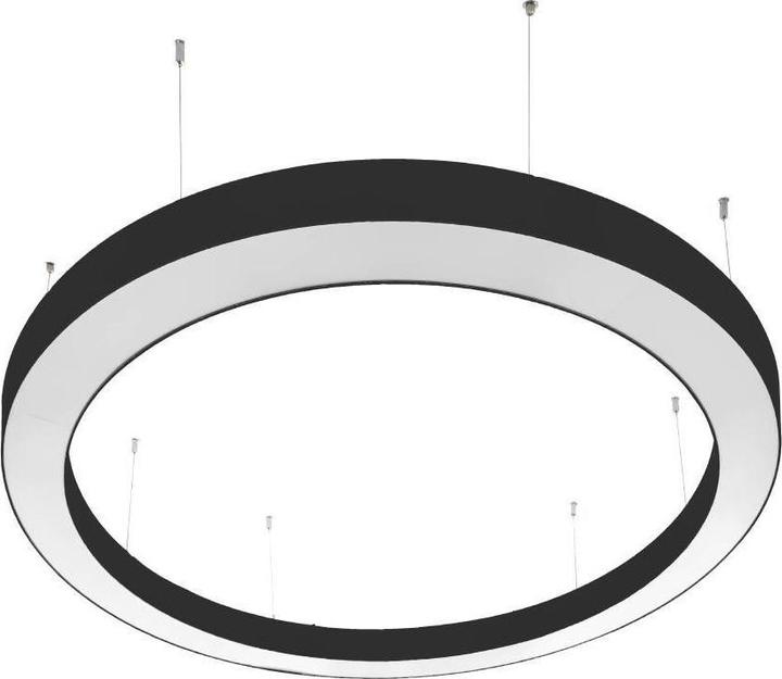 Actual product image EGLO 68157 PASTRENGO 3 LED pendant light 128W Ø2000mm Black White Warm white Dimmable
