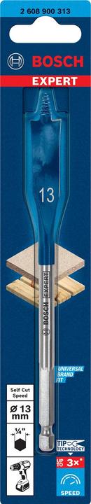 Produktbild Bosch Professional Zubehör EXPERT Self Cut Speed Flachfräsbohrer, 13 x 152 mm (13 Millimeter)