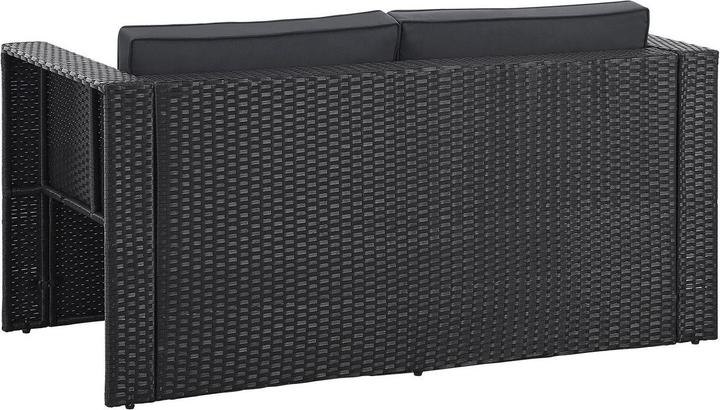 Immagine prodotto Juskys Polyrattan Lounge Salou - Schwarz/Grau