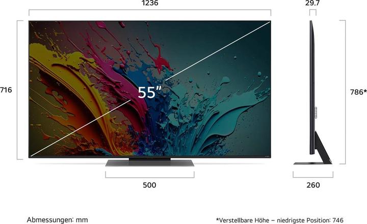 Produktbild LG 55QNED87T6B (55", QNED87, QNED, 4K, 2024)