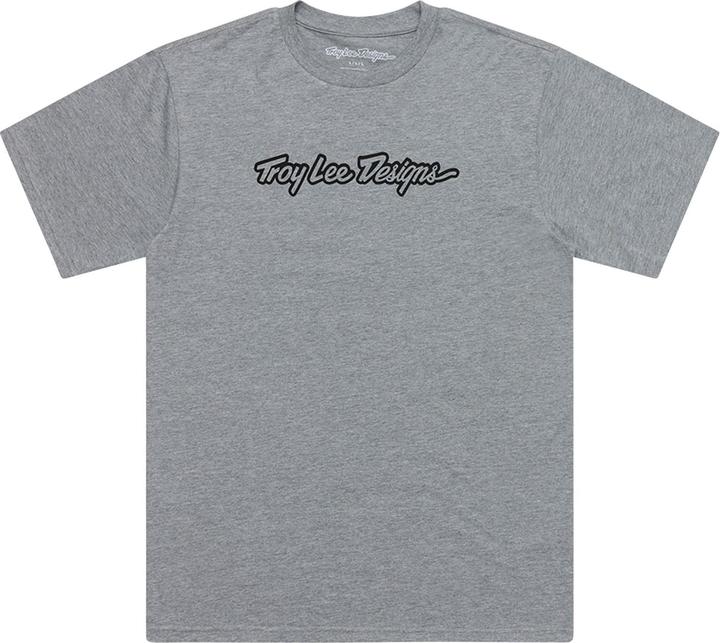 Troy Lee Designs T-Shirt, Signature, gray heather, L (L)