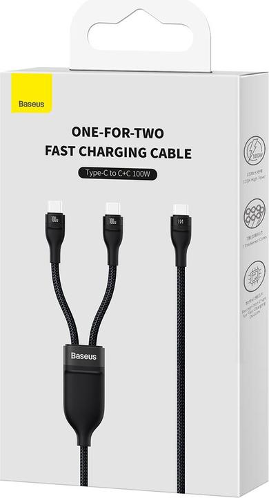 Image du produit Baseus 2in1 (1.50 m, USB 2.0, 100 W)