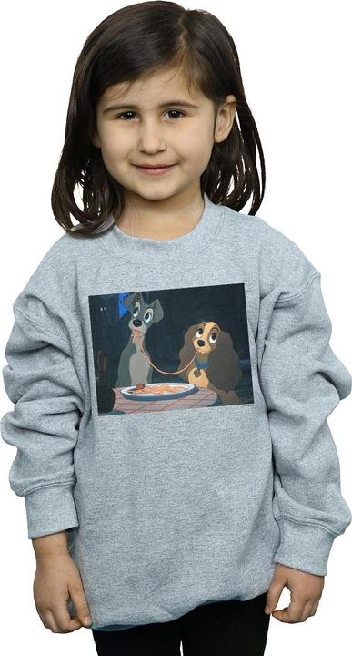 Actual product image Disney Girls Lady And The Tramp Spaghetti Slurp Sweatshirt (152, 158)