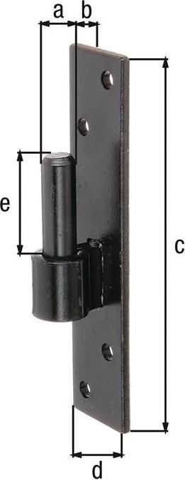 Produktbild GAH Kloben zum Aufschrauben 16x13xmm kataphoret. aufgetr. schw. Tauchlack (Kloben, 10 Stk.)