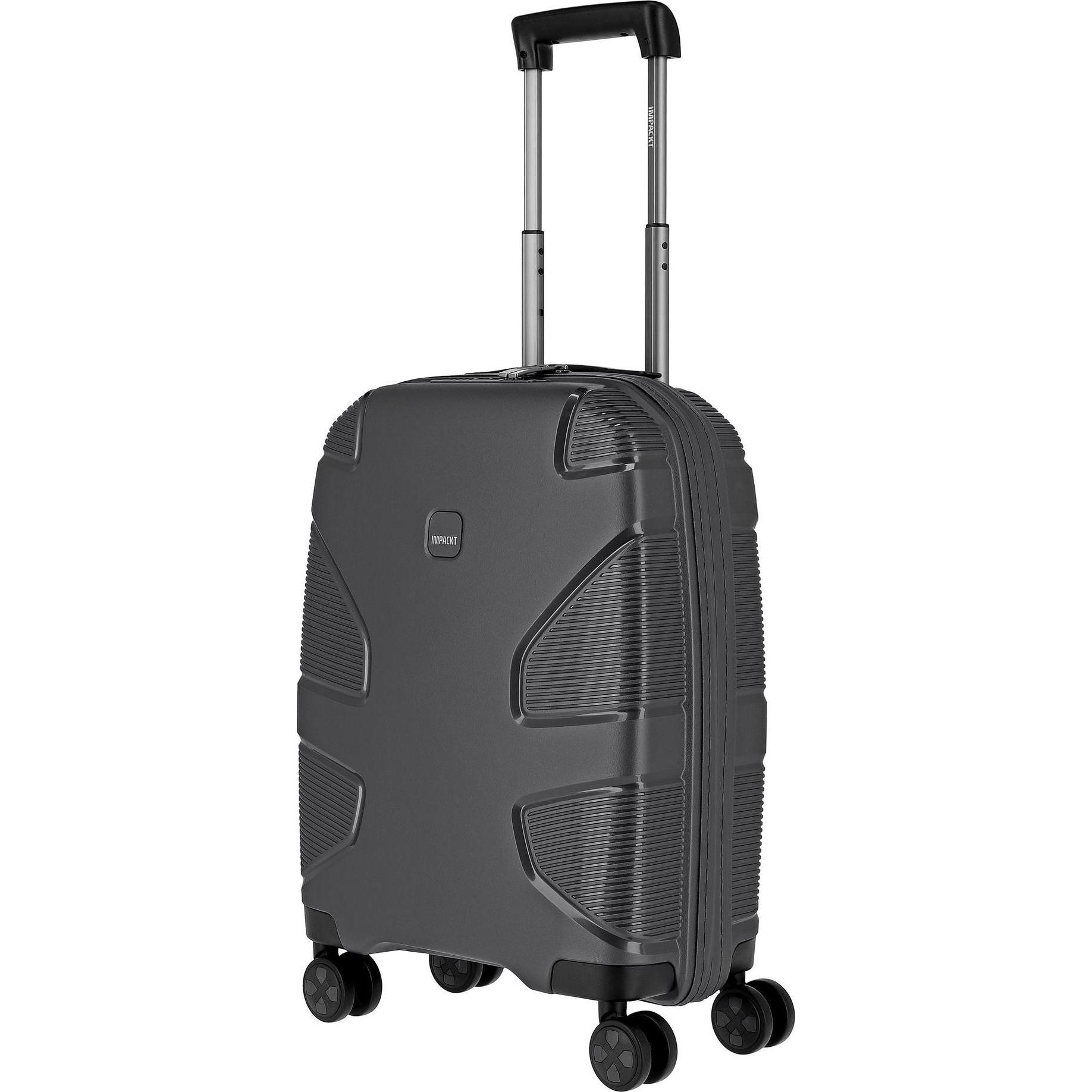 Impackt, Koffer, IP1 - 4-Rad Trolleymit USB Port, Grau, (38 l, Handgepäck (bis 50l))