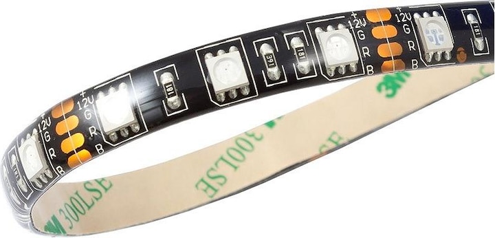 Produktbild Aqua Computer RGB-LED Strip, IP65, schwarz - 25cm (RGB)