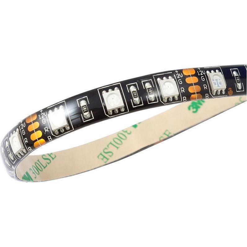 Aqua Computer Striscia LED RGB, IP65, nera - 25 cm (RGB), Illuminazione Modding