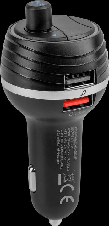 Image du produit Peiying Modulateur FM Bluetooth 2xUSB - Noir