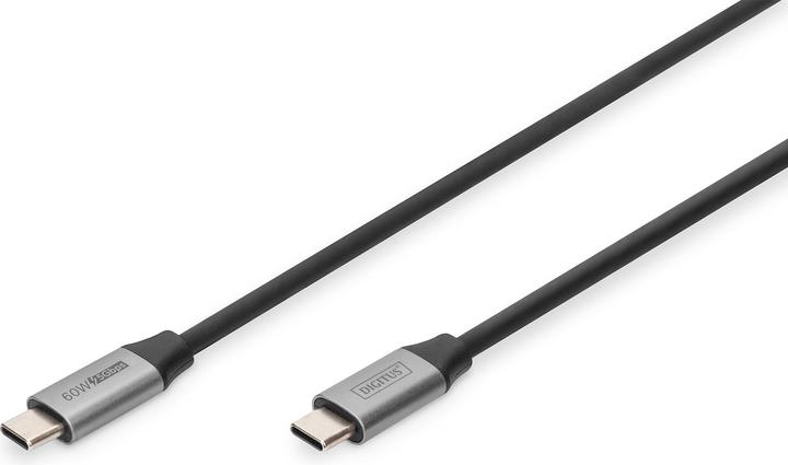 Digitus USB-3.0 Gen.1, USB Type -C Anschlusskabel (1 m, USB 3.2 Gen 1, 60 W)