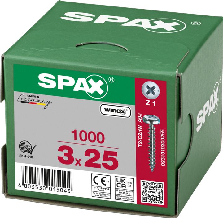 Produktbild Spax Spanplattenschrauben (1000 Schrauben pro Stück)