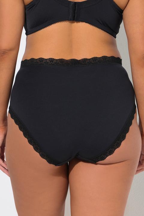 Produktbild Ulla Popken Midislips, 3er-Pack, Spitzenband (50, 52, 3er Pack)