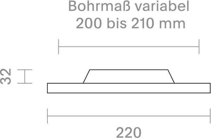 Actual product image Sigor Recessed light Fled downlight 220mm white 18W 3000/4000/5000K IP20 120° 1880lm RA90 (1880 lm)