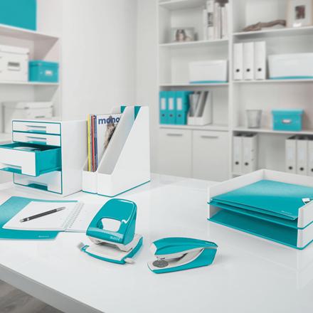 Actual product image Leitz Stapler WOW 5547 15 sheets ice blue (15 Sheets)