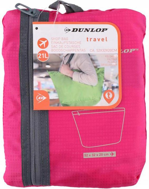 Actual product image Dunlop - Foldable shopping bag (pink) (21 l)