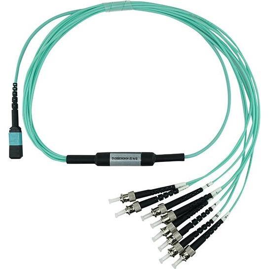 Thumbnail - BlueOptics LWL MTP/4xST Breakout Kabel OM3 10 Meter (10 m), Netzwerkkabel