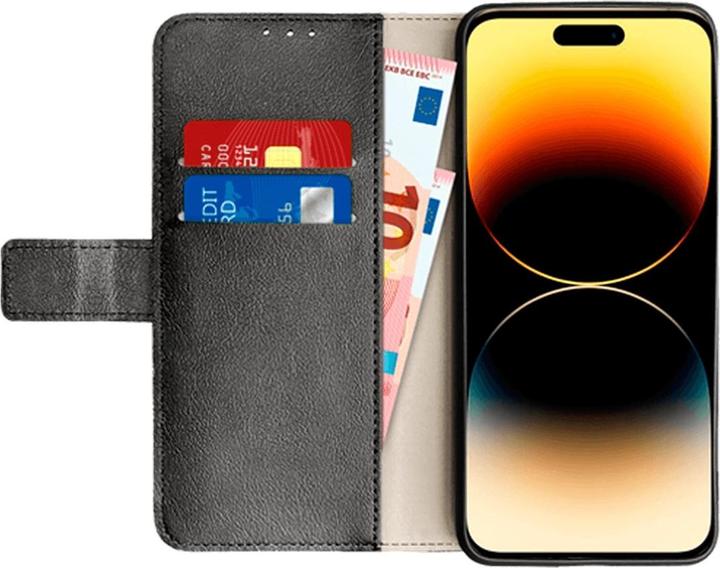 Produktbild Just in Case Pu-Leder Book HÃ¼lle Schwarz Apple iPhone 15 Pro Max (Apple iPhone 15 Pro Max)