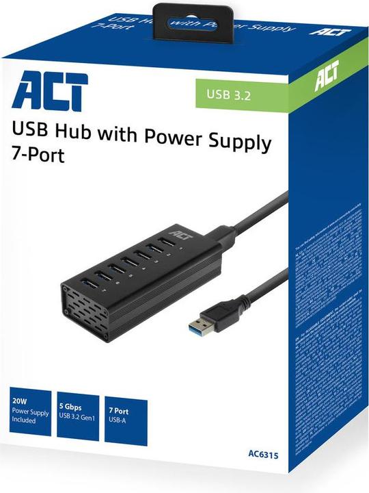 Actual product image ACT AC6315 (USB-C, 7 ports)
