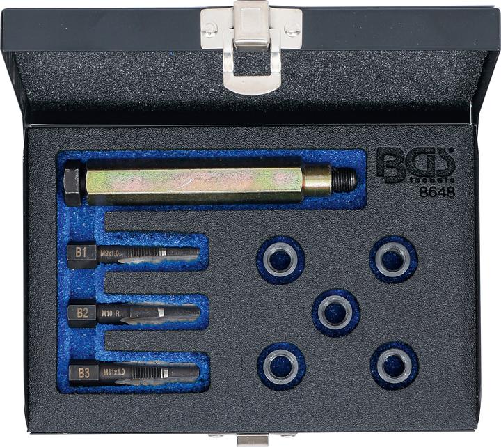 Actual product image BGS Repair Kit for Glow Plug Threads M9 x 1.0 mm