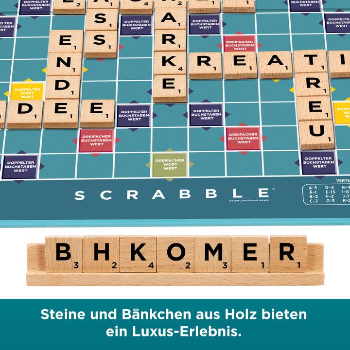 Produktbild Mattel Scrabble Core Wood (D) (Deutsch, 2 - 4 Spieler)
