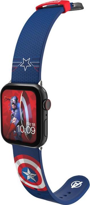 Actual product image Moby Fox Marvel bracelet pour smartwatch Insignia Collection: Captain America (Silicone)