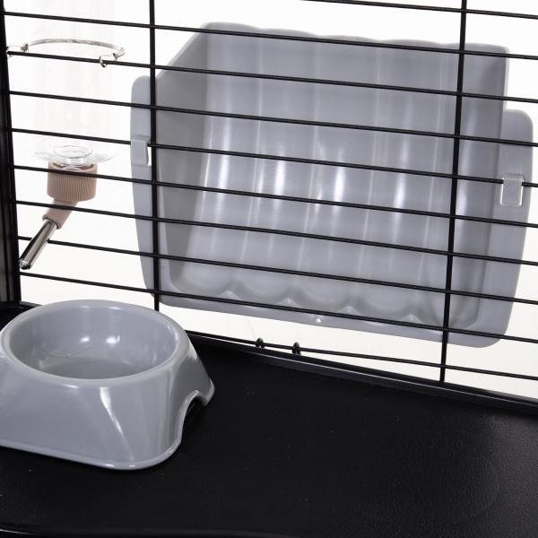 Image du produit PawHut Cage pour cochons d'Inde avec enclos extérieur