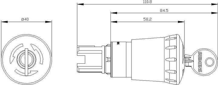 Actual product image Siemens Emergency stop red 40mm