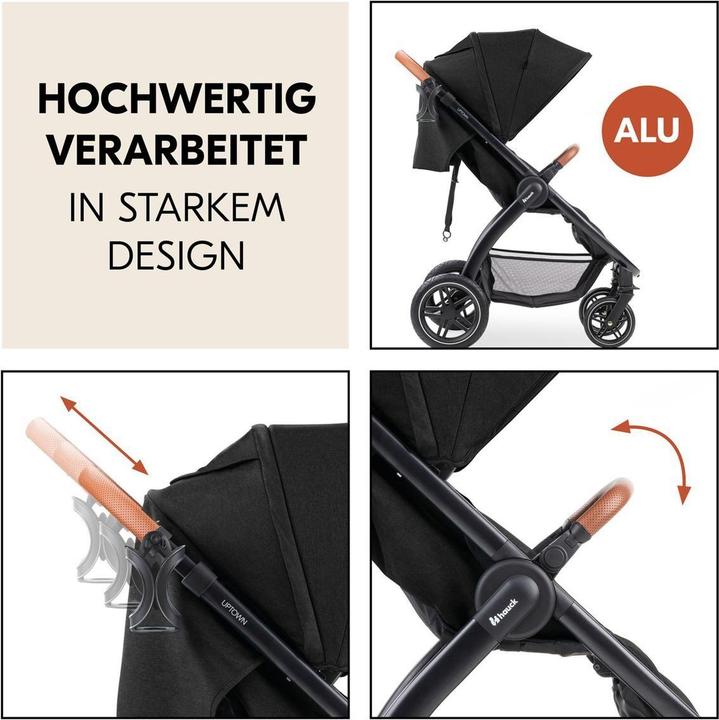 Produktbild Hauck Buggys & Sportwagen Buggy & Sportwagen UpTown Black inkl. 3in1