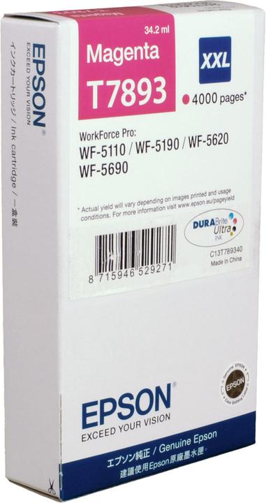 Actual product image Epson T7893 DuraBrite Ultra (M)