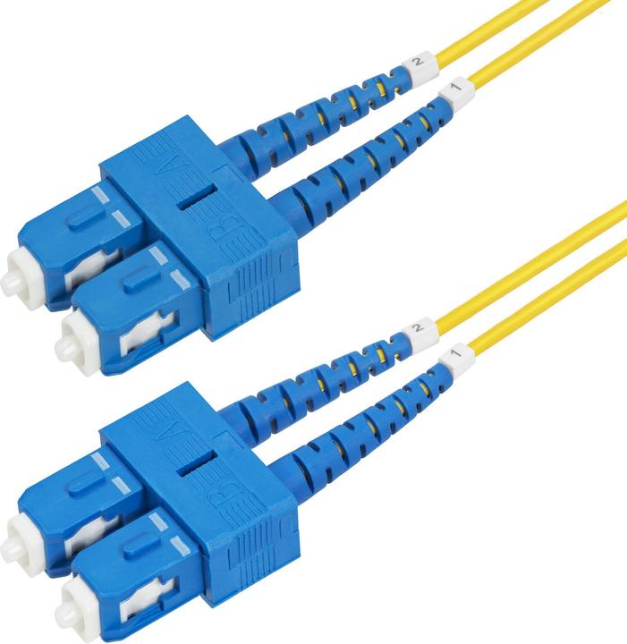 Immagine prodotto StarTech com Cavo in fibra ottica duplex monomodale OS2 da SC a SC (UPC) da 5m, 9/125µm, 40G/100G, I (CAT7, 5 m)