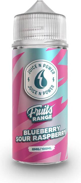 Actual product image Juice'n Power Blueberry Sour Raspberry - 100ml - Shortfill (Raspberry)