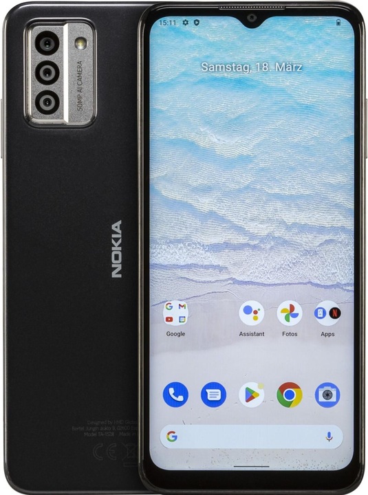 Produktbild Nokia G22 (64 GB, Meteor Gray, 6.50", Dual SIM, 50 Mpx, 4G)