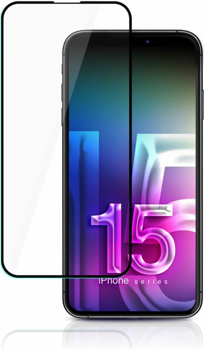 Image du produit 3MK HardGlass Max Lite iPhone 15 6.1" czarny/black, Fullscreen Glass Lite (1 pcs, Apple iPhone 15)