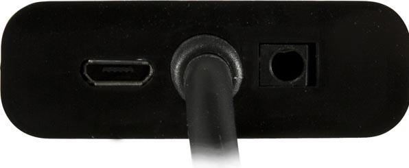 Actual product image Deltaco HDMI-VGA7 Video Cable Adapter 0.2 m VGA (D-Sub) + Micro USB Type-B Black (HDMI, Micro USB, 20 cm)