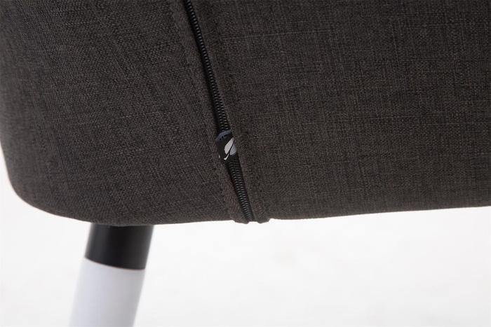 Produktbild Swisshandel24 Stuhl Florian Stoff Weiss, dunkelgrau