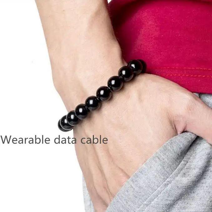 Immagine prodotto PhoneLook Elegante bracciale di perle Cavo di ricarica 2 in 1 con porta USB-C integrata (USB 3.2 Gen 1)