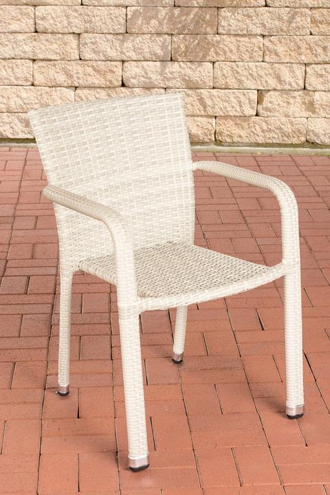 Image du produit Swisshandel24 Chaise en poly rotin Leonie, gris