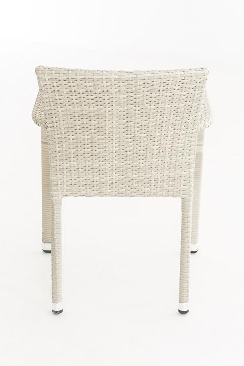Image du produit Swisshandel24 Chaise en poly rotin Leonie, gris