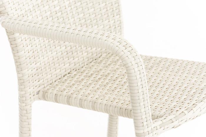 Image du produit Swisshandel24 Chaise en poly rotin Leonie, gris